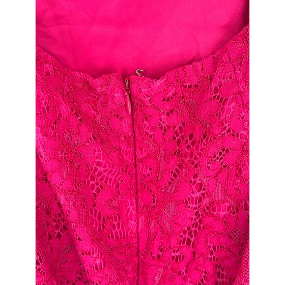 Bardot Ivanna Lace Midi Dress Pink Backless Back Slit Cut Out Sexy Party Vacay 6 - Picture 8 of 11